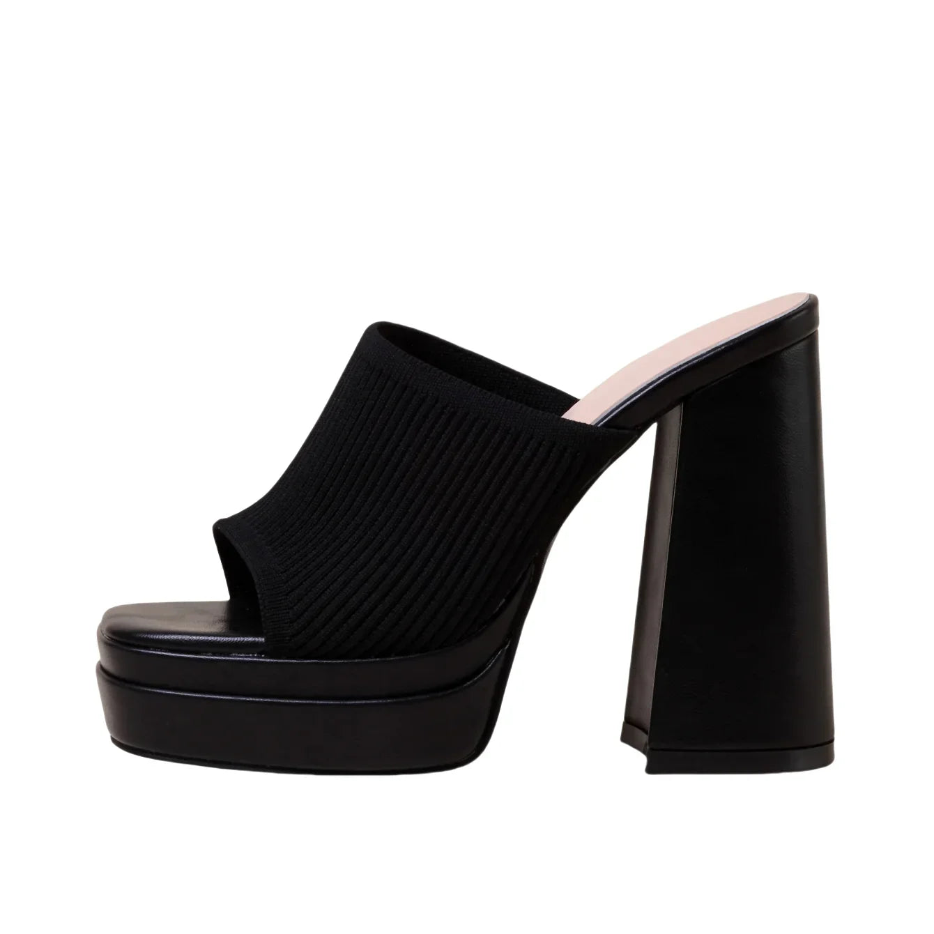 zapatillas de tacon cuadrado mascard