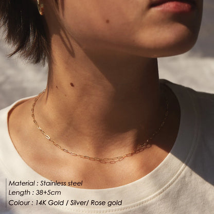 Collar de cadena de acero inoxidable