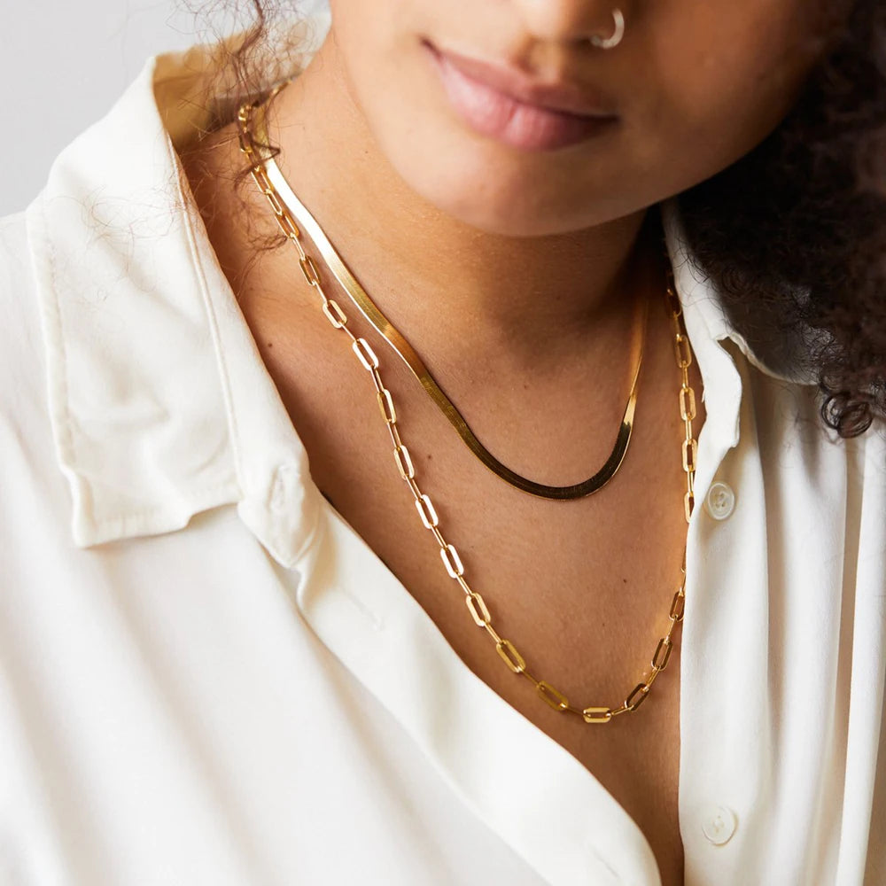 Collar de cadena de acero inoxidable