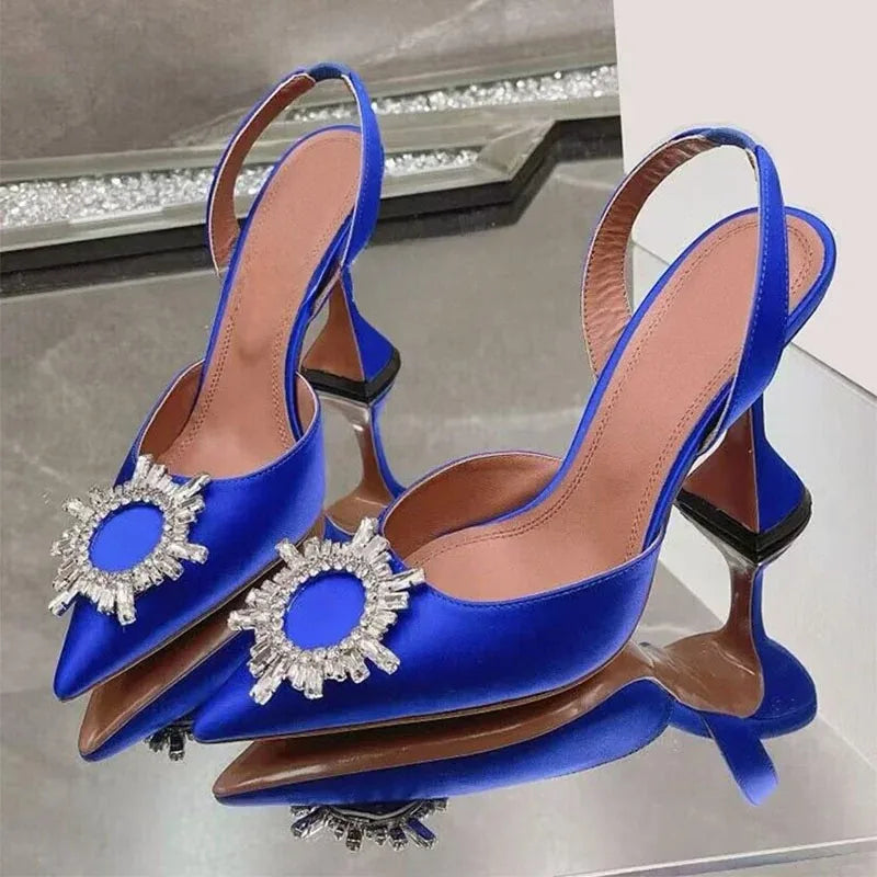 Tacones altos de seda