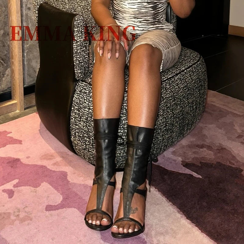 sandalias con punta abierta