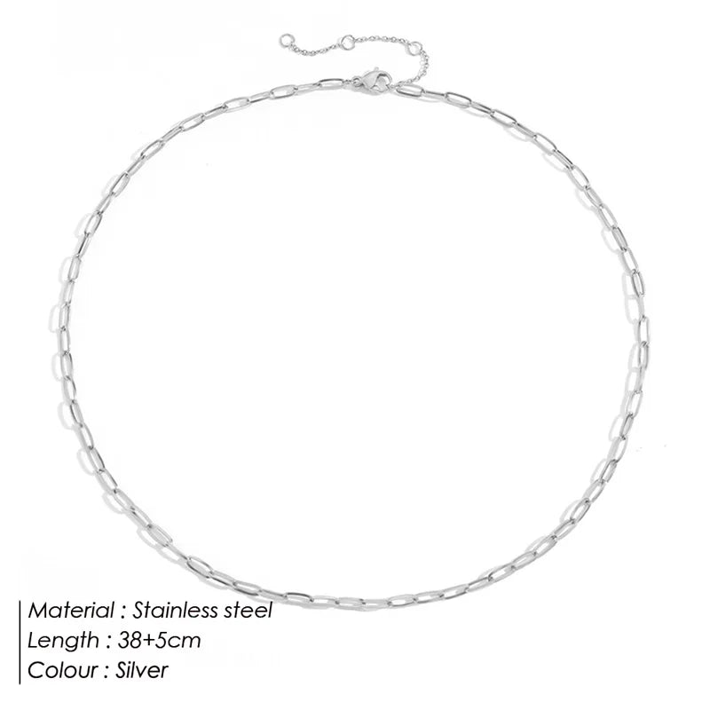 Collar de cadena de acero inoxidable