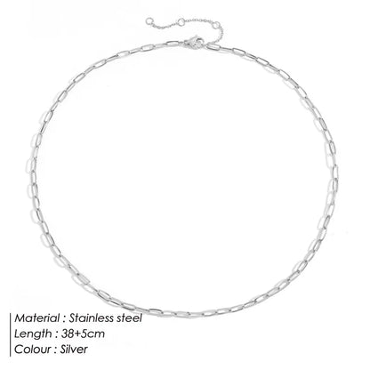Collar de cadena de acero inoxidable