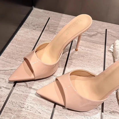 Zapatillas sexis finas de tacón alto para mujer