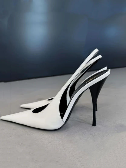 Tacones huecas sexis de alta calidad con espalda puntiaguda