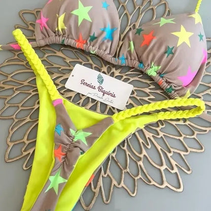 Bikini de cintura alta, traje de baño Sexy con Tanga, conjunto de Bikini con estampado de cebra, traje de baño brasileño para mujer, nuevo Bikini, traje de baño para mujer