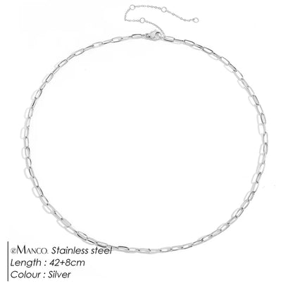 Collar de cadena de acero inoxidable