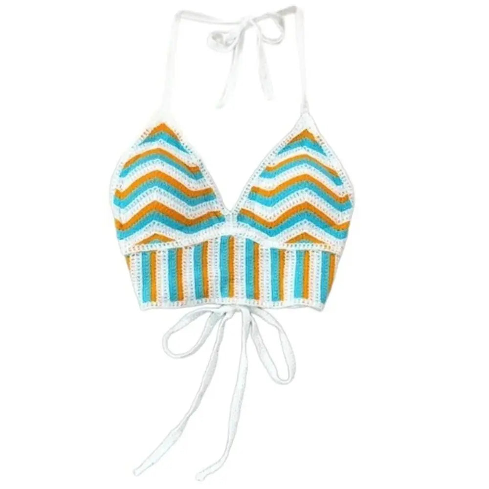 Top con rallas bordado lipzy