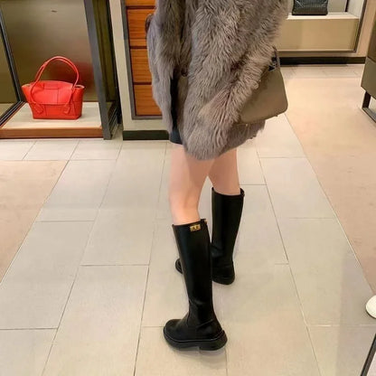 Botas Largas de cuero elegantes