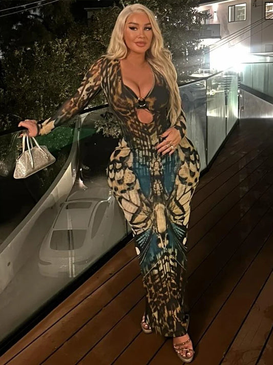 Vestido de estampado egot