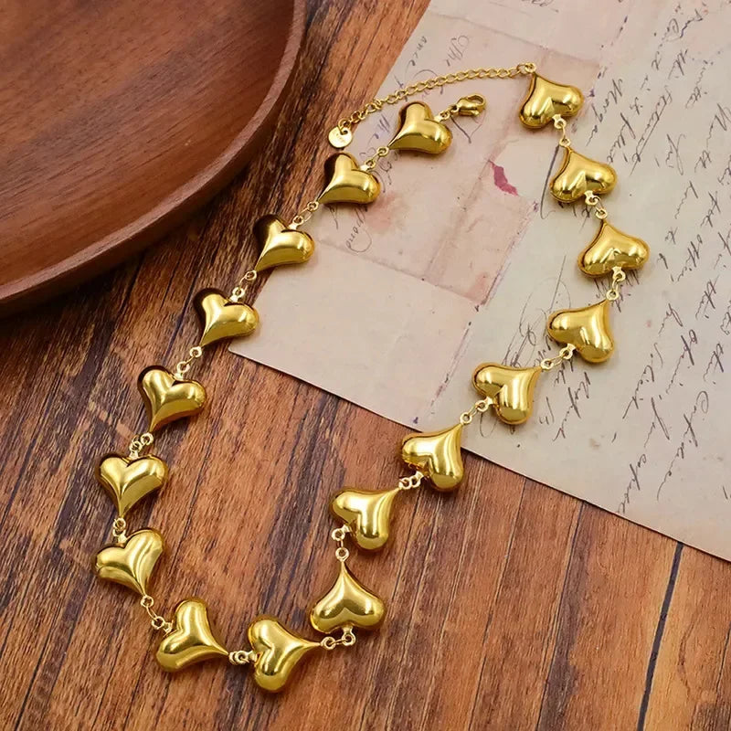 Pulseras de corazones múltiples para mujer