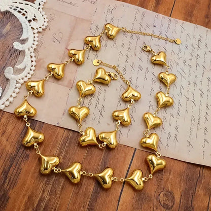 Pulseras de corazones múltiples para mujer