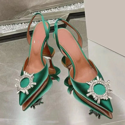 Tacones altos de seda