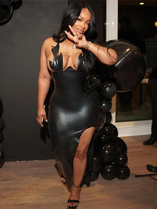 Vestido semi formal  oruga