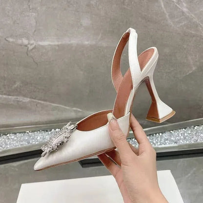 Tacones altos de seda