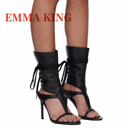 sandalias con punta abierta