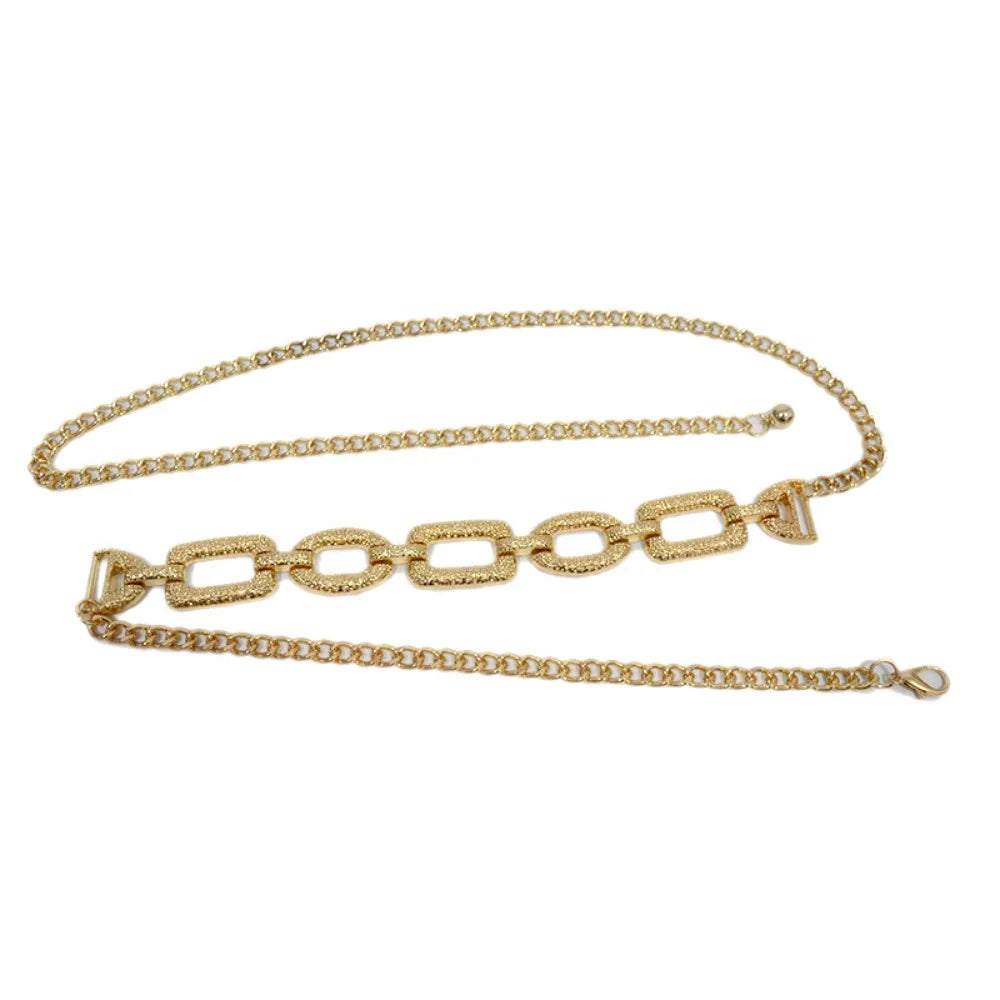 Cinturón de Metal dorado, correa de cintura