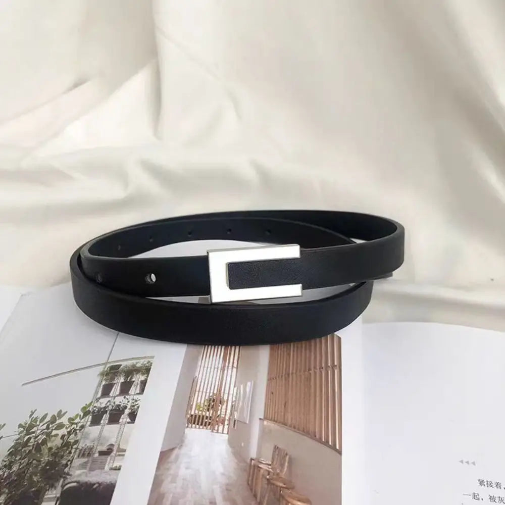 Cinturón de cuero versátil de moda