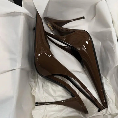 Tacones huecas sexis de alta calidad con espalda puntiaguda