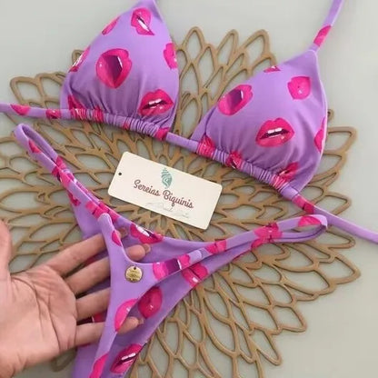 Bikini de cintura alta, traje de baño Sexy con Tanga, conjunto de Bikini con estampado de cebra, traje de baño brasileño para mujer, nuevo Bikini, traje de baño para mujer