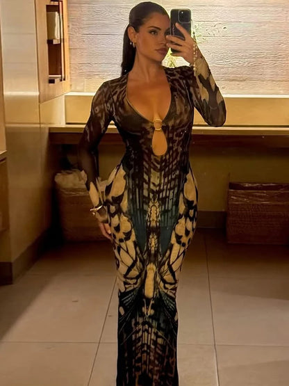 Vestido de estampado egot