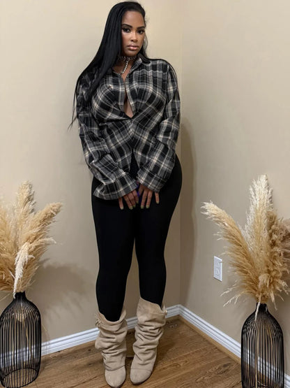 top camisa de rallas sltra