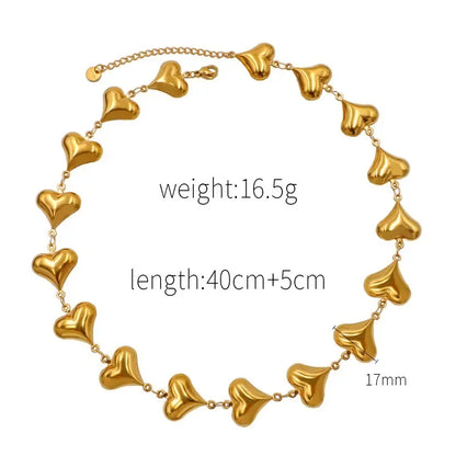 Pulseras de corazones múltiples para mujer