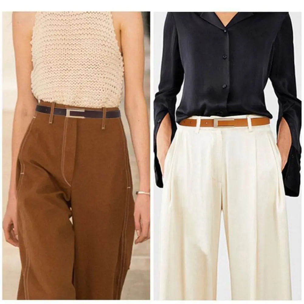 Cinturón de cuero versátil de moda