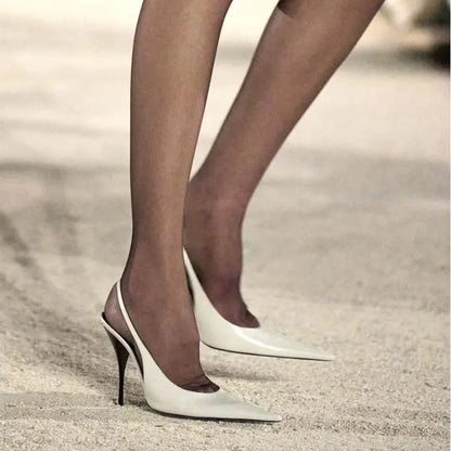 Tacones huecas sexis de alta calidad con espalda puntiaguda