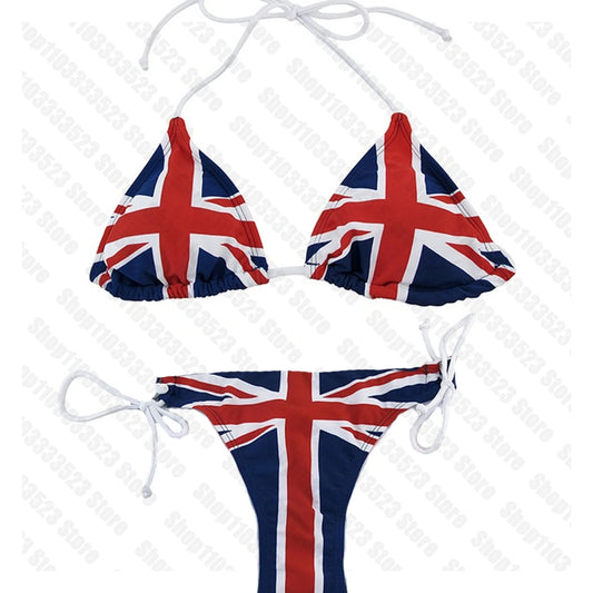 Bikini estético de verano para mujer, traje de baño para nadar, bikini gótico Punk Y2k con estampado, bikini Sexy Vintage Emo para chicas, bikini Sexy de los años 90